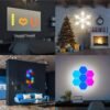 10pcs DIY Smart Hexagonal Lights Wall Lights LED Wall Panel Lights, USB-Power Connectors, Smart Application Control And Music Control, Hexagonal Lights For Game Room Party Bedroom Decoration