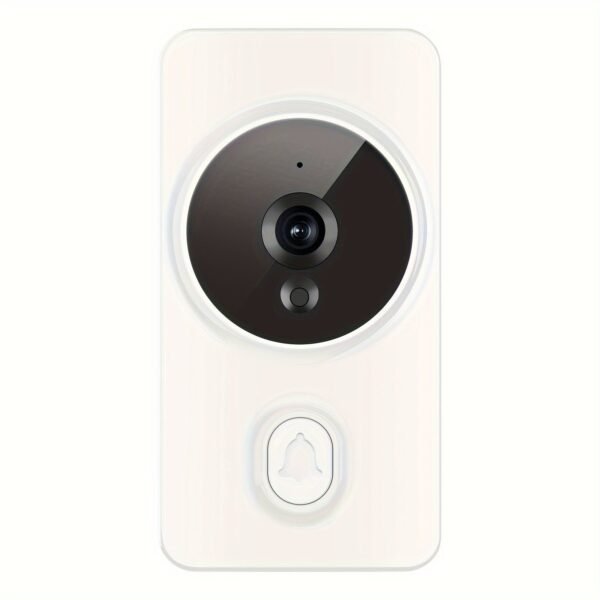 1pc Smart Wireless Doorbell, Smart 2.4G WIFI Video Doorbell, Tuya APP Smart System Control, Two-way Intercom, Night Vision Function, Video Conversation, Family Helper (delivered Without Battery)