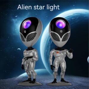 Alien Star Lamp Voice Interactive Star Projection Lamp Bedroom Ornament Gift Spaceman Full Of Stars Night Light
