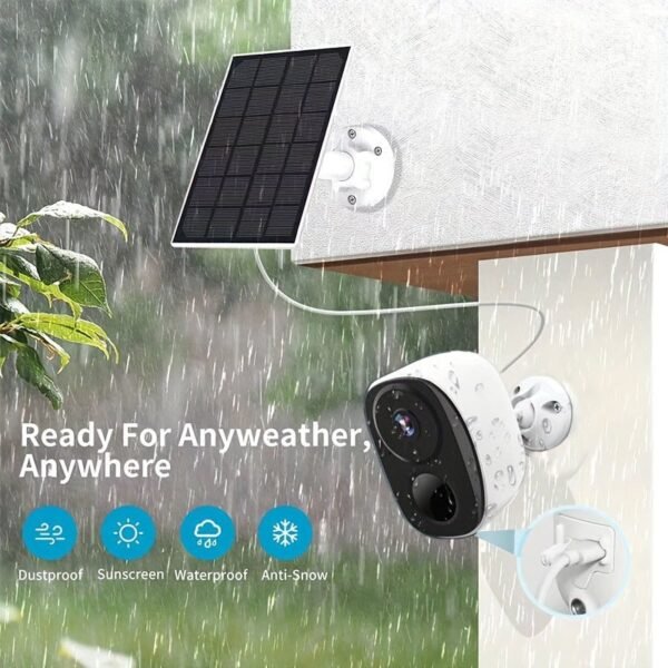 Security Camera Wireless Outdoor, 2K 3MP Night Vision With Spotlight, Wire-Free Battery Solar Powered, Human Detection, With Solar Panel, PIR Human Detection, 2-Way Talk, Waterproof, SD Card/Cloud Storage, Security Cameras Wireless Outdoor, Flood Light So