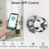 Smart Door Knob, Fingerprint Door Lock, Smart Lock Biometric Door Lock Fingerprint Door Knob With Tuya App Control, Suitable For Bedroom, Cloakroom, Apartments Offices, Hotels (Battery Included)