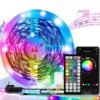 100ft/50ft Led Strip Lights, Led Lights For Bedroom, Smart Led Lights APP Control, DIY Multiple Colors On One Line, Color Changing LED Lights Music Sync For Garden Decor Home Decor Living Room, Halloween,Christmas, Wedding Decor, Wall Decor, For Camping,