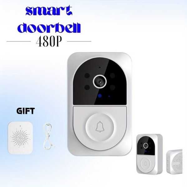 17e79bd8-d831-401e-aea7-bd62e2983ef5.jpg Smart Doorbell, Video Doorbell, Wireless Wi-Fi Smart Wide Angle Home Security Doorbell Camera, Adjustable Home Intercom with 2 Way Audio, IR Night Vision, Motion Detection, Cloud Storage.