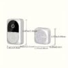 223933f3-d032-4627-9224-0475a391460f-1.jpg Smart Doorbell, Video Doorbell, Wireless Wi-Fi Smart Wide Angle Home Security Doorbell Camera, Adjustable Home Intercom with 2 Way Audio, IR Night Vision, Motion Detection, Cloud Storage.