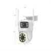 Multifunctional security camera wireless outdoor waterproof WiFi security monitoring 2K high-definition dual lens automatic rotation pan tilt night vision motion detection bidirectional call security camera