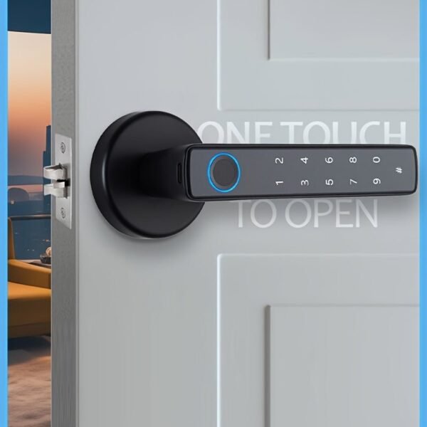 32b13bd1-e823-4c17-964a-1145c254b603.jpg Fingerprint Password Mobile Phone App Smart Lock Digital Electronic Room Door Handle Lock