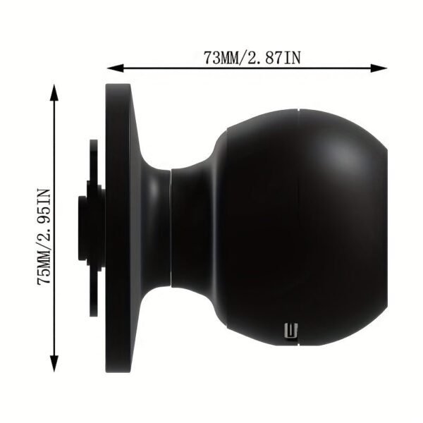 Smart Door Knob, Fingerprint Door Lock Smart Lock Biometric Door Lock Fingerprint Door Knob With App Control, Suitable For Bedroom, Cloakroom, Apartments Offices, Hotels - S10Y