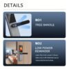 WAFU TT Lock Fingerprint Smart Door Lock Biometric Digital Electric Hotel Door Lock For Home Hotel Office
