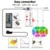 100ft/50ft LED Strip Lights, Smart LED Lights For Bedroom, BT LED Lights APP Control, DIY Multiple Colors On One Line, Color Changing LED Lights Music Sync For Garden Decor Home Decor Living Room, Halloween, Christmas, Wedding Decor, Wall Decor, For Campi