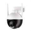 1pc Wireless Security WIFI Camera Indoor Outdoors, Mini 360° PTZ Panoramic IP Camera, Full HD 1080P Smart Home Camera, 2.4GHz,Baby, Pet MonitorTwo Way Audio, Waterproof Motion Detection Alarm Push,works With Phone Computer Ipad,Remote