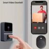 1pcs Smart Visual Doorbell, Wireless Wifi Household Low Power Consumption Long Standby, APP Remote Intercom, Free Rolling Cloud Storage (build In Battery)