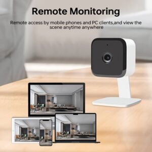 Home Security Camera Indoor 1080P, WiFi Cameras Wired For Pet, Motion Detection, Two-Way Audio, Night Vision, Phone App, Cloud Storage (Need To Pay)/SD Storage (Not Contain)