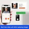 Smart Doorbell, Smart Wireless Remote Video Doorbell Intelligent Visual Doorbell, Home HD Night Vision Wi-Fi Security Door Doorbell.