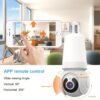 HD Lens Wireless Wi-Fi Smart Home Security Camera with Human Detection, Two Lenses, Motion Tracking, Color Night Vision, Instant Alerts, 355° Pan/Tilt Panoramic Surveillance and Two-Way Audio - 2.4 GHz Only