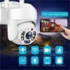 Outdoor Wifi Security Waterproof PTZ Auto Tracking Audio CCTV Surveillance 360 IP Camera, Day & Night Full Color, AI Humanoid Motion Detection, Two-way Voice Intercom, 360 Degree Panoramic Surveillance, 2.4GHz Security Camera Smart Home Security Camera