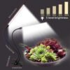 Grow Healthy Indoor Plants With 50W 84 LED Dual Head Clip Plant Lights - 4/8/12H Timer & 5 Dimmable Levels