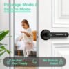 GeekTale Fingerprint Door Lock, Smart Door Lock With App, Smart Door Handle Fingerprint Door Knob Door Levers For Bedroom,