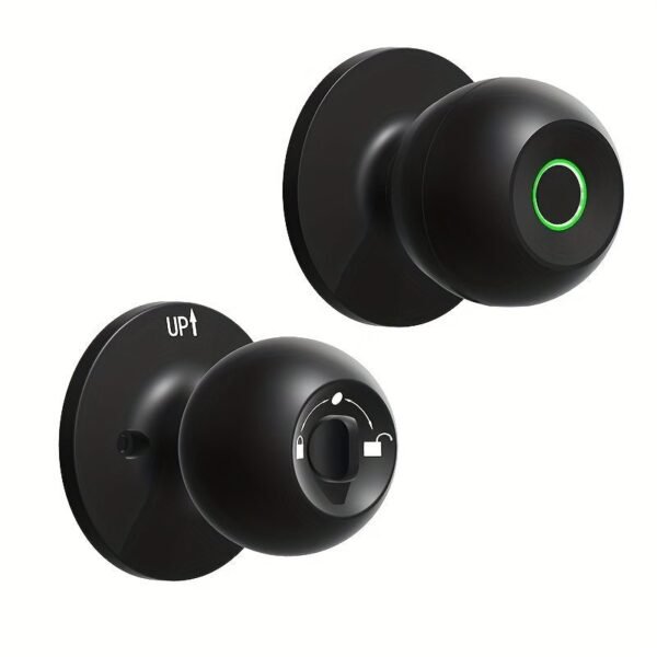 Smart Door Knob, Fingerprint Door Lock Smart Lock Biometric Door Lock Fingerprint Door Knob With App Control, Suitable For Bedroom, Cloakroom, Apartments Offices, Hotels - S10Y