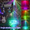 1pc 9 Eyes Pattern Colorful Lights Rotating KTV Color Changing Bedroom Room Decoration Bar Ambient Lights Bursting Indoor Smart Lights For Birthday Party, Christmas Decoration