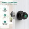 Smart Door Knob, Fingerprint Door Lock Smart Lock Biometric Door Lock Fingerprint Door Knob With App Control, Suitable For Bedroom, Cloakroom, Apartments Offices, Hotels - S10Y