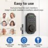 BULIST Smart Deadbolt Door Lock, Pin Code Unlock - One-time Codd Unlock - Mechanical Key Unlock, Keyless Entry Door Lock With Backlit Keypad And Auto-Lock Enable Or Disable, Voice Prompt, Easy To Install And Programming, Long Battery Life (only In North A