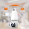 HD Lens Wireless Wi-Fi Smart Home Security Camera with Human Detection, Two Lenses, Motion Tracking, Color Night Vision, Instant Alerts, 355° Pan/Tilt Panoramic Surveillance and Two-Way Audio - 2.4 GHz Only