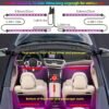 4pcs Interior Car Lights, Car LED Lights, Car Accessories, Smart APP Control With Remote Control, Music Sync Color Change, RGB Inside Car Lights With DIY Mode And Music Mode, DC 12V For Home Decor Living Room, Halloween, Christmas Decor, Car Accessories,