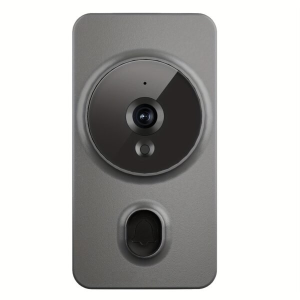 1pc Smart Wireless Doorbell, Smart 2.4G WIFI Video Doorbell, Tuya APP Smart System Control, Two-way Intercom, Night Vision Function, Video Conversation, Family Helper (delivered Without Battery)