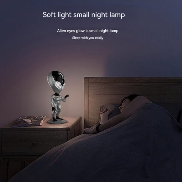Alien Star Lamp Voice Interactive Star Projection Lamp Bedroom Ornament Gift Spaceman Full Of Stars Night Light