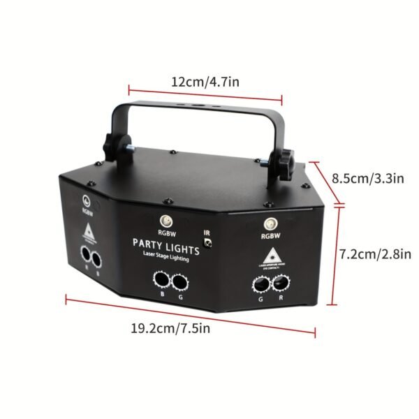 1pc 9 Eyes Pattern Colorful Lights Rotating KTV Color Changing Bedroom Room Decoration Bar Ambient Lights Bursting Indoor Smart Lights For Birthday Party, Christmas Decoration