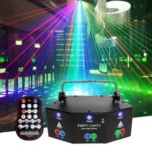 1pc 9 Eyes Pattern Colorful Lights Rotating KTV Color Changing Bedroom Room Decoration Bar Ambient Lights Bursting Indoor Smart Lights For Birthday Party, Christmas Decoration