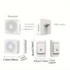 1pc Smart Home, USB Wireless Doorbell, Waterproof, 38 Kinds Of Chime Switching Smart Doorbell, Outdoor Electronic Doorbell, 5905.51 Inches Long Distance Remote Control Doorbell, Jingle Doorbell Wireless Call Doorbell For The Elderly