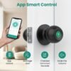 Smart Door Knob, Fingerprint Door Lock Smart Lock Biometric Door Lock Fingerprint Door Knob With App Control, Suitable For Bedroom, Cloakroom, Apartments Offices, Hotels - S10Y
