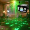 1pc USB 7 eyes disco ball lamp RGB projector light LED stage lights DJ sound activity lights Ambient Lighting Decorative Lighting with wireless remote control for bar Karaoke wedding Father's Day Mother's Day Black Friday Cyber Monday