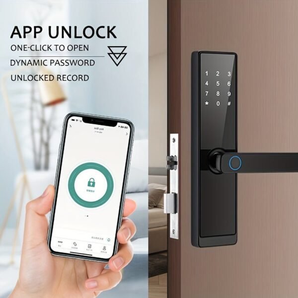 Smart Fingerprint Door Lock Keyless Entry Door Lock For Home Hotel Office Airbnb Wireless Digital Electric Door Lock