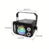 1pc USB 7 eyes disco ball lamp RGB projector light LED stage lights DJ sound activity lights Ambient Lighting Decorative Lighting with wireless remote control for bar Karaoke wedding Father's Day Mother's Day Black Friday Cyber Monday
