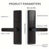 Smart Fingerprint Door Lock Keyless Entry Door Lock For Home Hotel Office Airbnb Wireless Digital Electric Door Lock