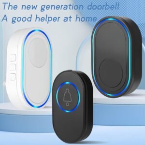 Wireless Doorbell 39 Music LED Flash Security Alarm Smart Home Intelligent US Plug Door Bell Chime Kit