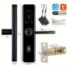 Home Electronic Digital Biometric Fingerprint Door Lock Keyless Entry Door Lock with App and Keypad, Smart Door Lock, Front Door Locks