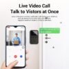 Smart Doorbell With Home App Allows You To Watch And Share Videos Remotely, Adjust Sound, 480P HD Clear Night Vision, Store Videos In The Cloud, No Battery.