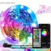 100ft/50ft Led Strip Lights, Led Lights For Bedroom, Smart Led Lights APP Control, DIY Multiple Colors On One Line, Color Changing LED Lights Music Sync For Garden Decor Home Decor Living Room, Halloween,Christmas, Wedding Decor, Wall Decor, For Camping,
