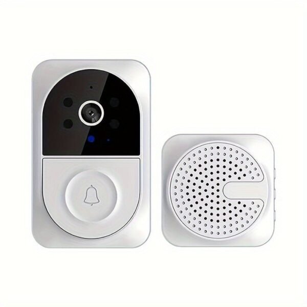 f2833ff78ef6faf5360861251a621bc5.jpg Smart Doorbell, Video Doorbell, Wireless Wi-Fi Smart Wide Angle Home Security Doorbell Camera, Adjustable Home Intercom with 2 Way Audio, IR Night Vision, Motion Detection, Cloud Storage.