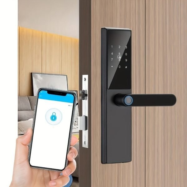 WAFU TT Lock Fingerprint Smart Door Lock Biometric Digital Electric Hotel Door Lock For Home Hotel Office